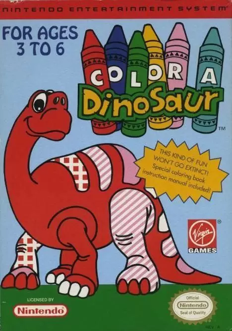 Jeux Nintendo NES - Color a Dinosaur