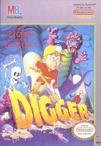 Nintendo NES - Digger T. Rock - The Legend of the Lost City