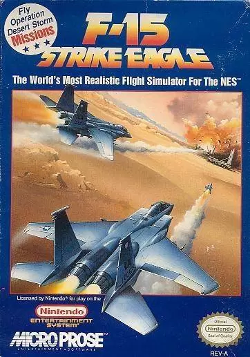 Jeux Nintendo NES - F-15 Strike Eagle