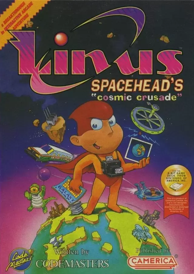 Jeux Nintendo NES - Linus Spacehead\'s Cosmic Crusade