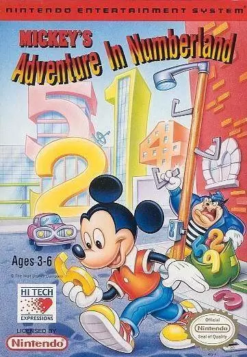 Jeux Nintendo NES - Mickey\'s Adventure in Numberland