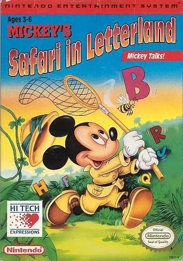 Jeux Nintendo NES - Mickey\'s Safari in Letterland