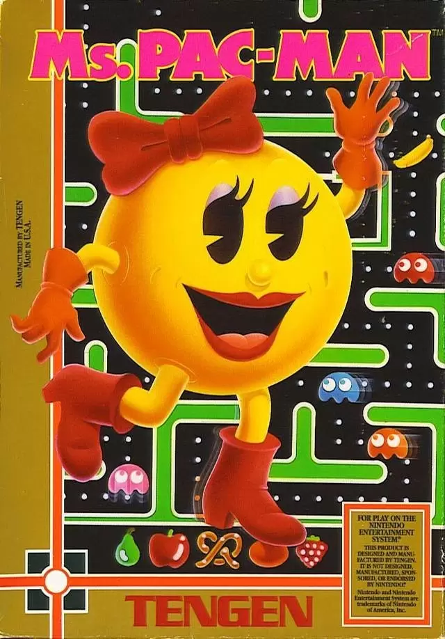 Jeux Nintendo NES - Ms. Pac-Man (Tengen)