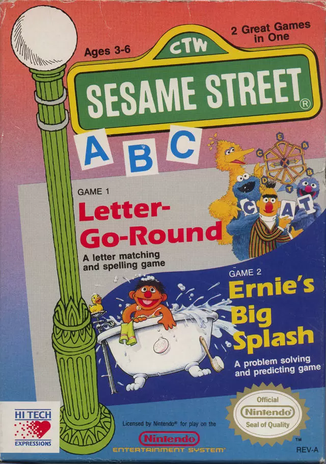 Jeux Nintendo NES - Sesame Street: ABC