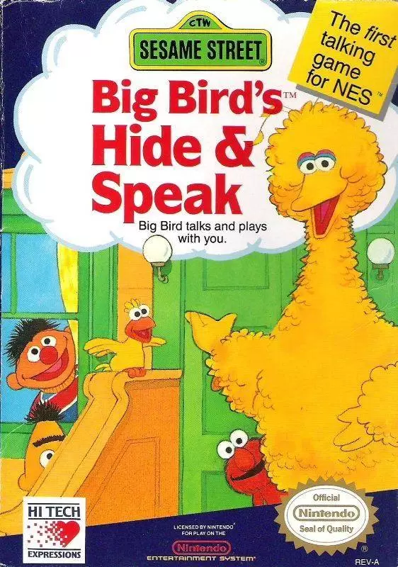Jeux Nintendo NES - Sesame Street: Big Bird\'s Hide & Speak