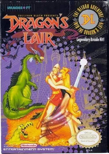 Jeux Nintendo NES - Sullivan Bluth Presents: Dragon\'s Lair