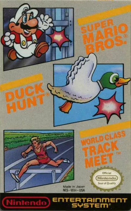 Jeux Nintendo NES - Super Mario Bros. / Duck Hunt / World Class Track Meet