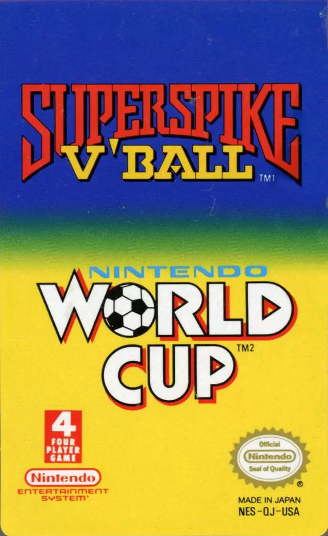 Nintendo NES - Super Spike V\'Ball / Nintendo World Cup
