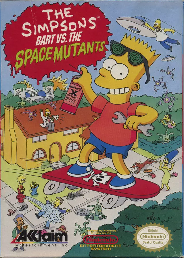 Jeux Nintendo NES - The Simpsons: Bart vs. the Space Mutants