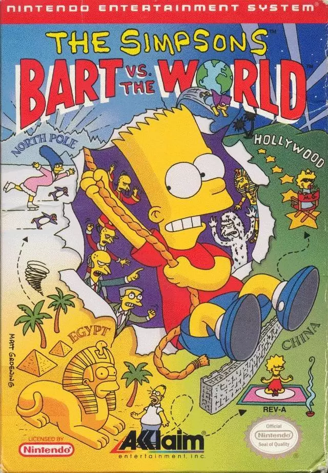 Jeux Nintendo NES - The Simpsons: Bart vs. the World