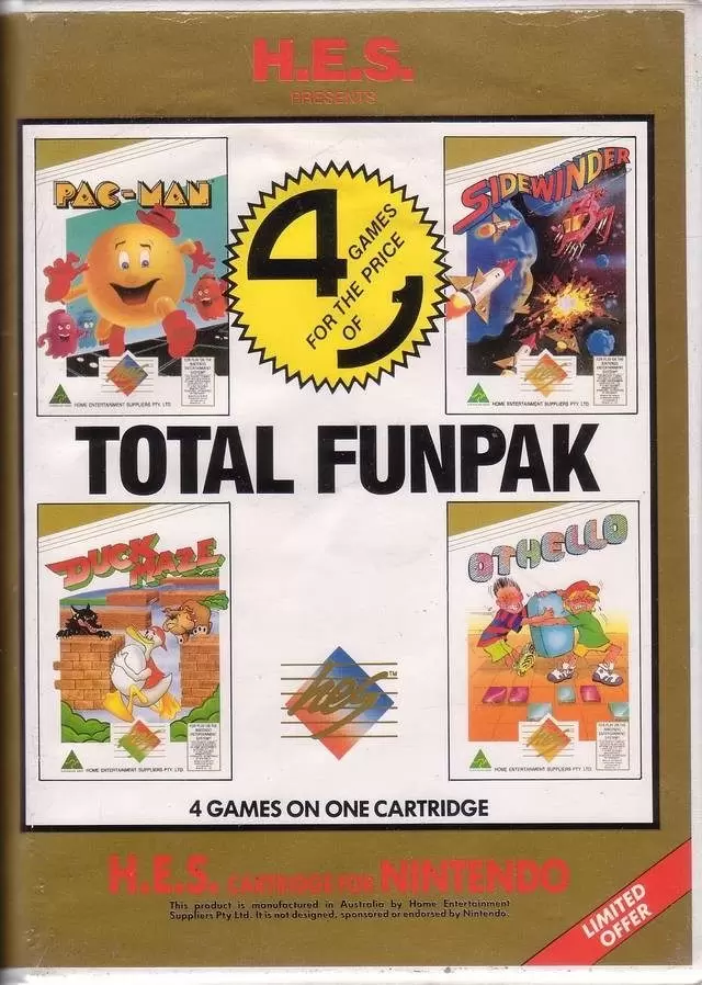 Jeux Nintendo NES - Total Funpak