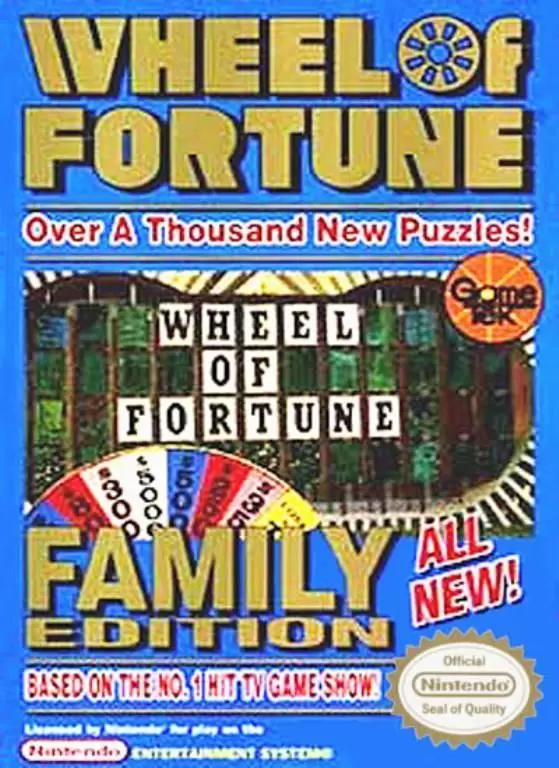 Nintendo NES - Wheel of Fortune: Family Edition