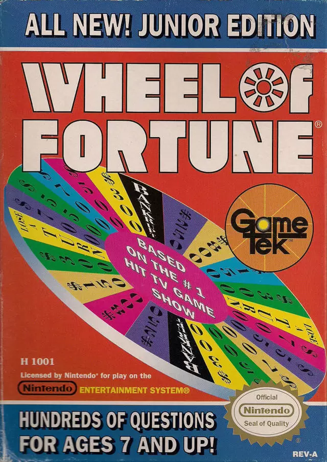 Jeux Nintendo NES - Wheel of Fortune: Junior Edition