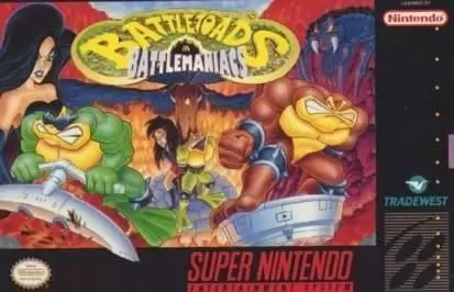 Super Famicom Games - Battletoads In Battlemaniacs