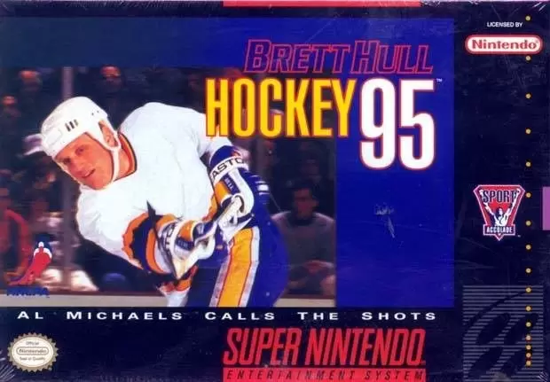 Super Famicom Games - Brett Hull Hockey 95