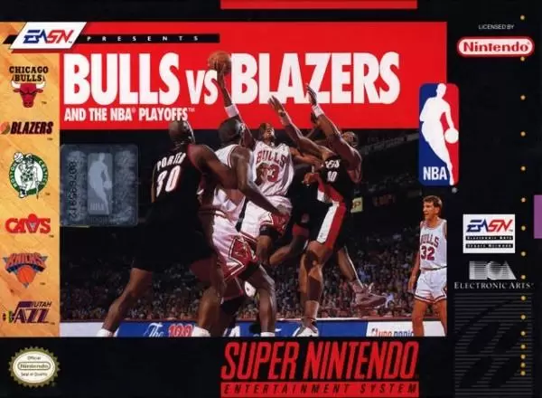 Jeux Super Nintendo - Bulls vs Blazers and the NBA Playoffs