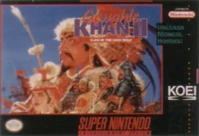 Super Famicom Games - Genghis Khan II: Clan of the Gray Wolf