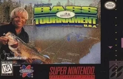Super Famicom Games - Jimmy Houston\'s Bass Tournament USA