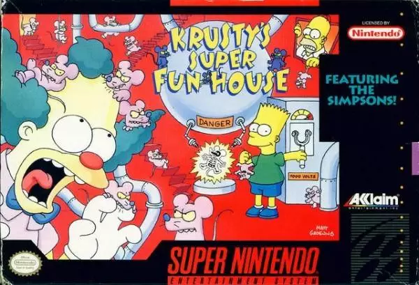 Super Famicom Games - Krusty\'s Super Fun House