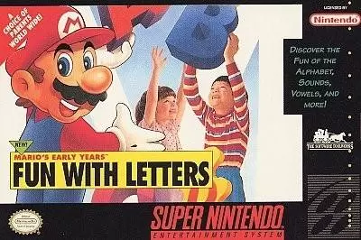 Jeux Super Nintendo - Mario\'s Early Years - Fun with Letters