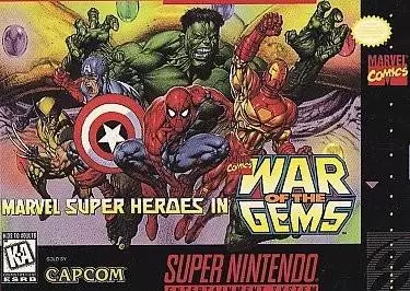 Super Famicom Games - Marvel Super Heroes in War Gems