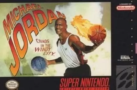 Super Famicom Games - Michael Jordan - Chaos in the Windy City