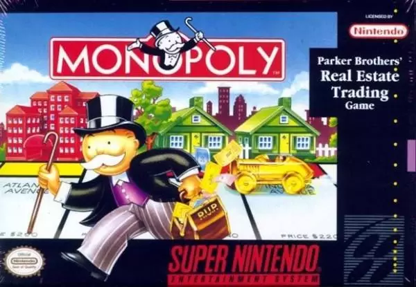 Jeux Super Nintendo - Monopoly