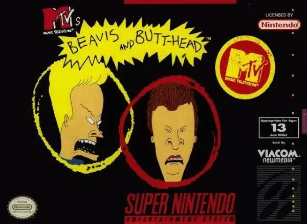 Super Famicom Games - Beavis and Butt-Head