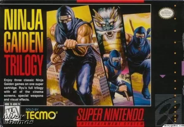 Jeux Super Nintendo - Ninja Gaiden Trilogy