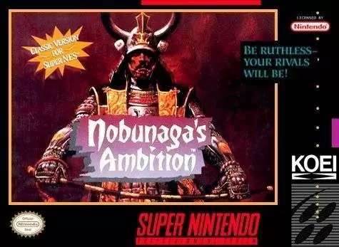 Super Famicom Games - Nobunaga\'s Ambition
