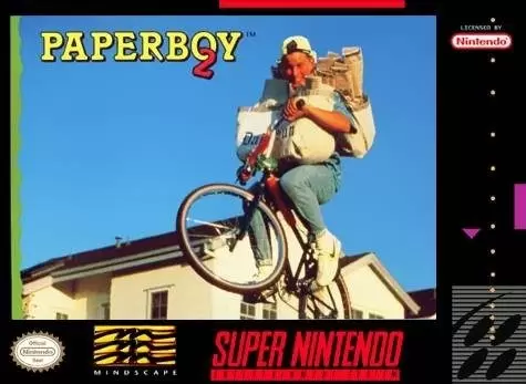 Super Famicom Games - Paperboy 2