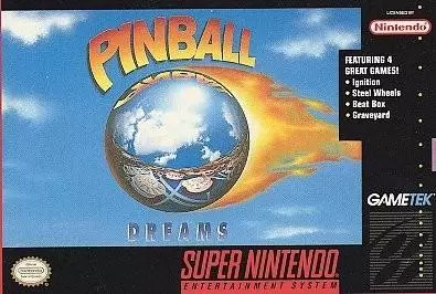 Super Famicom Games - Pinball Dreams