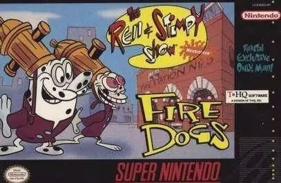 Super Famicom Games - Ren & Stimpy Show - The Firedogs
