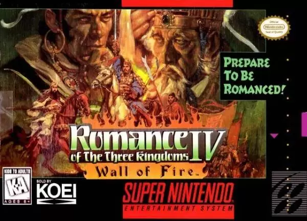 Super Famicom Games - Romance of the Three Kingdoms IV - Wall of Fire