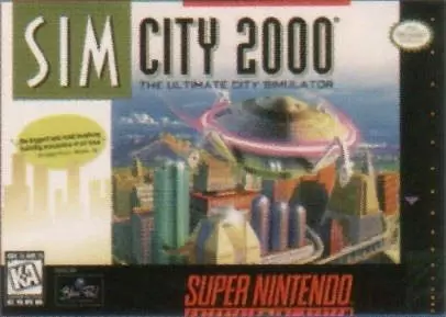 Super Famicom Games - Sim City 2000