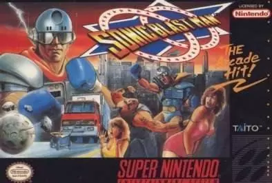 Super Famicom Games - Sonic Blast Man