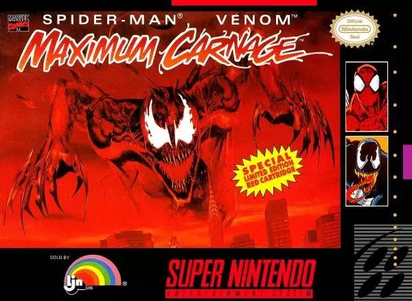 Super Famicom Games - Spider-Man & Venom - Maximum Carnage