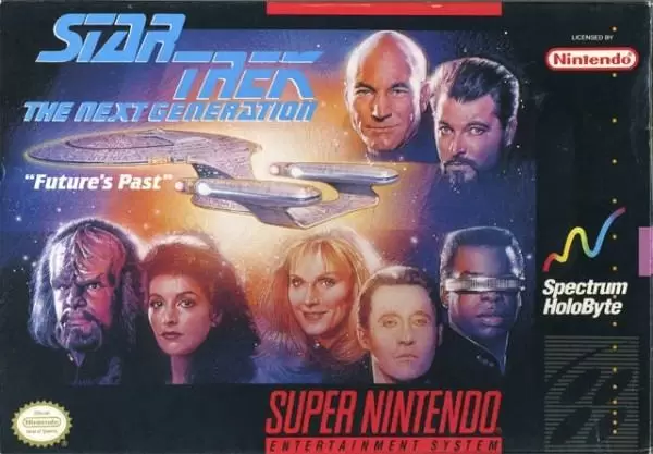 Super Famicom Games - Star Trek - The Next Generation - Future\'s Past