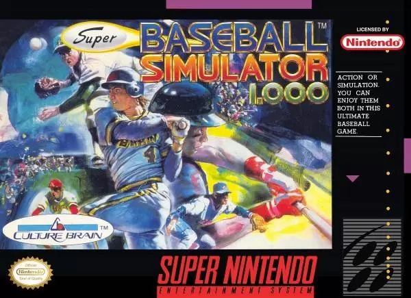 Super Famicom Games - Super Baseball Simulator 1.000