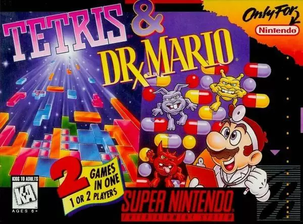 Super Famicom Games - Tetris & Dr. Mario