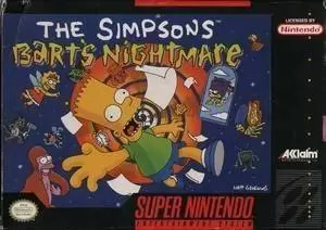 Super Famicom Games - The Simpsons - Bart\'s Nightmare