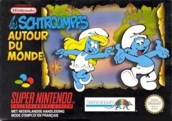 Super Famicom Games - The Smurfs Travel the World