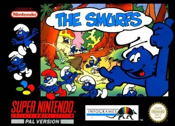 Super Famicom Games - The Smurfs