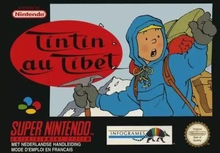 Jeux Super Nintendo - Tintin au tibet