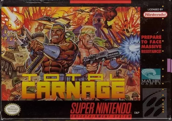 Super Famicom Games - Total Carnage