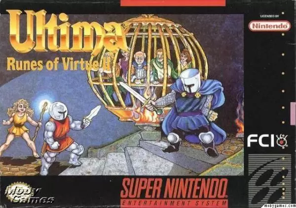 Super Famicom Games - Ultima - Runes of Virtue II