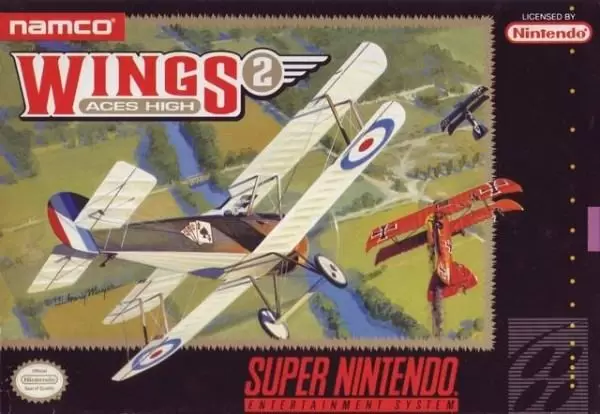Super Famicom Games - Wings 2 - Aces High