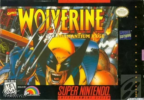 Super Famicom Games - Wolverine - Adamantium Rage
