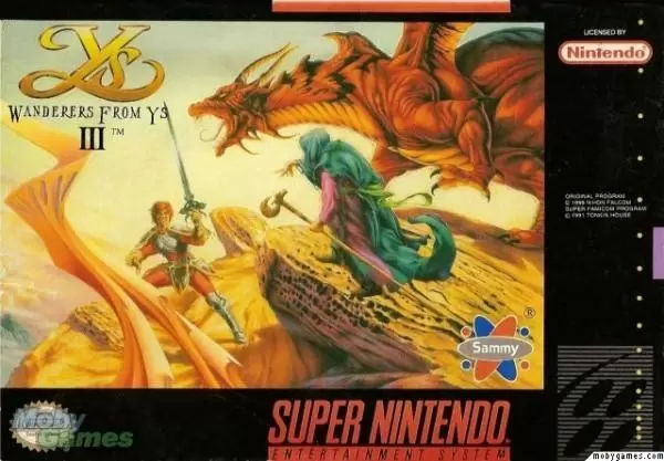 Super Famicom Games - Ys III - Wanderers from Ys