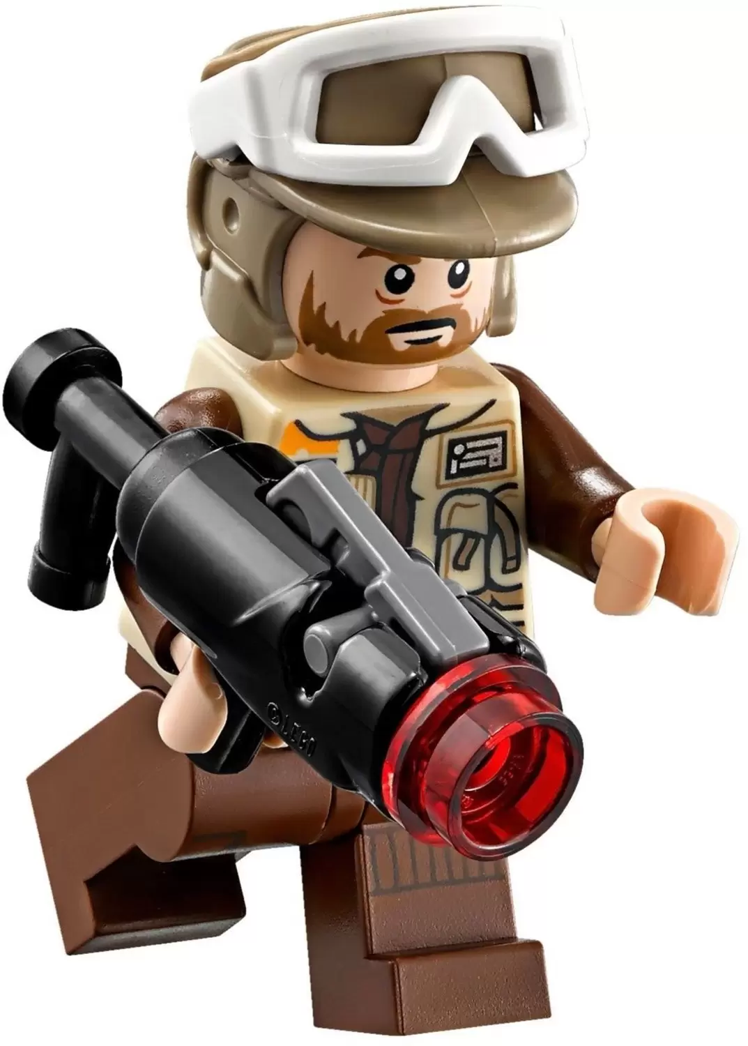 Minifigurines LEGO Star Wars - Rebel Trooper, Goggles, Dark Tan Helmet, Brown Beard (Corporal Rostok)